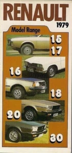 Renault Range 1978-79 UK Market Foldout Brochure 4 5 6 12 14 16 18 15 17 20 30 - Picture 1 of 2