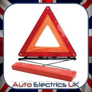 Emergency Breakdown Warning Triangle European Road Hazard Safety Red EU Standard - Picture 1 of 1