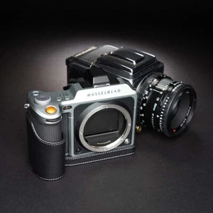 Custodia mezza fotocamera in vera pelle fatta a mano per Hasselblad X1D / X1D II 50C - Foto 1 di 17