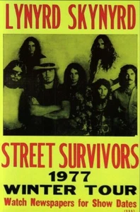 Lynyrd Skynyrd Winter Tour 1977 4"x6" Reprint Concert Mini Poster/Postcard 0135 - Picture 1 of 1