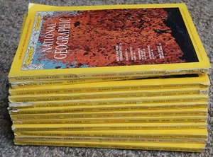 LOT OF 12 NATIONAL GEOGRAPHIC MAGAZINES 1975 @@@@@@@@@@@@@@@@@@@@@@@@@@@@@@@@@@@ - Bild 1 von 2