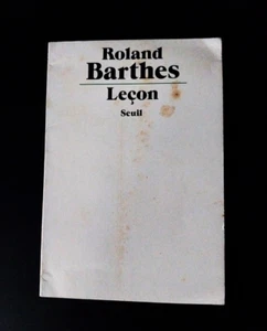 Roland Barthes - Leçon - Seuil - Imagen 1 de 5