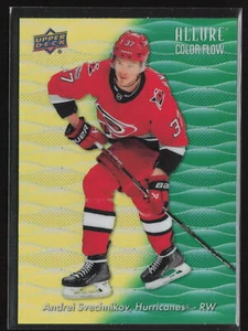 Andrei Svechnikov 2023-24 Allure Color Flow Yellow-Green #CF-6 Carolina - Picture 1 of 2