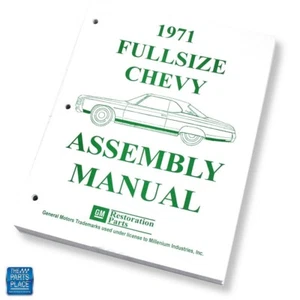 1971 Impala Caprice Bel Air 1971 Fullsize Chevy Assembly Manual Each - Picture 1 of 4