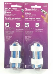 Finger Splint Insty 2 Sided Medium Tape Free Padded Breathable Brace EZY Care x2 - Picture 1 of 6