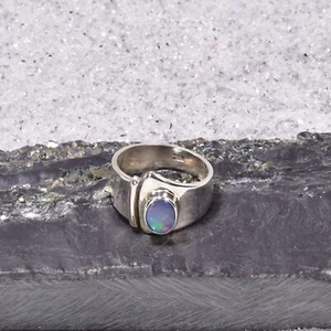 Opal Dublette Ring, 925er Silber, Edelsteinring (22348), Edelsteinschmuck - Bild 1 von 1