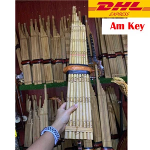 Khaen Bamboo Isan Musicial Instrument Mouthorgan Professional PatternThai Am Key - Picture 1 of 9
