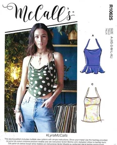 McCall's R10625 LYRA Bias Cut Halter Top w Back Lacing Sz 4-22 UNCUT M8114 - Picture 1 of 5