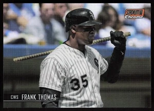 2021 Topps Stadium Club Chrome Frank Thomas #262 Orange Refractor /99 Chicago - Picture 1 of 2