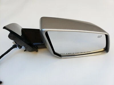 Espejo retrovisor eléctrico para puerta pasajero GMC Acadia Outlook 2007-2012 lado derecho plateado OEM Foto 1 de 4