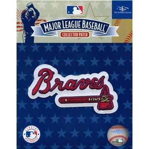 Atlanta Braves Tomahawk Script Logo Sleeve Jersey Patch MLB Emblem - Picture 1 of 2