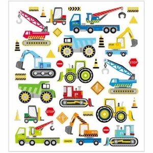 Creativ Trucks & Tractors Stickers Assorted Colours Labels Gloss Foil Finish - Picture 1 of 1