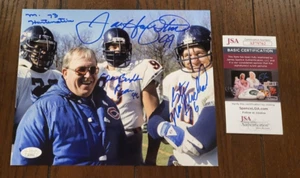 Dan Hampton Steve McMichael Buddy Ryan 1985 Chicago Bears signed 8x10 photo JSA - Picture 1 of 1