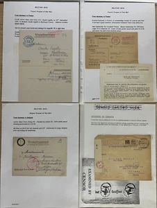 Germany. France. POW. 1942. 1941. Belgium 1943 Stalag 5b. Austria-Canada. US Tax - Picture 1 of 5