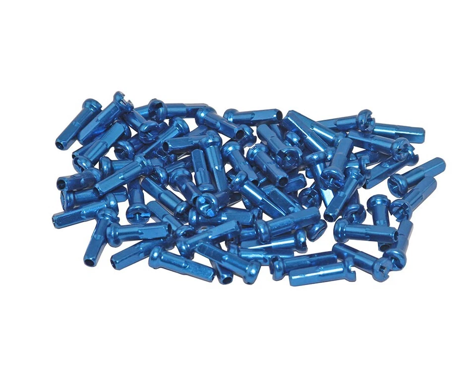 ALTA BICICLETA ALEACIÓN BMX RADIOS PEZONES/16MM 14G PAQUETE DE 144 VARIOS COLORES Foto 1 de 1