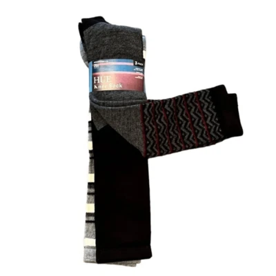 HUE Assorted Women’s Knee Socks, 3 Pairs, Size 4-10, NWT - Image 1 of 4