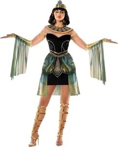 Womens Cleopatra Costume Adult Queen of The Nile Egyptian Dress XS-3XL Halloween - Picture 1 of 6