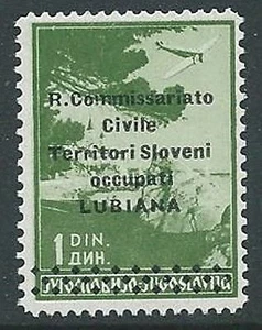 1941 LUBIANA POSTA AEREA 1 D SASSONE N. 2 MNH ** - M61-7 - Picture 1 of 1