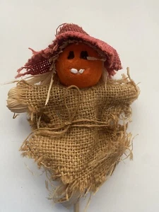 Vintage Scarecrow Fall Halloween Autumn Decoration Plant Stick Décor 8" - Picture 1 of 6