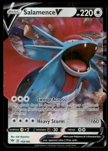 Pokemon TCG SWSH Darkness Ablaze Salamence V #143 NM - Bild 1 von 2