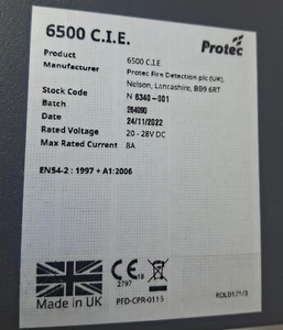 Protect N 6340-001 6500 C.I.E Pannello di controllo allarme antincendio - Foto 1 di 6