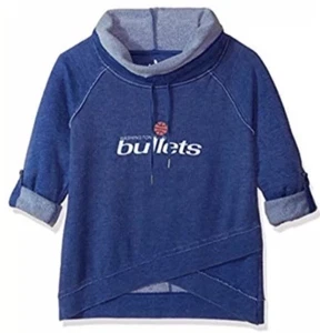 Touch By Milano Womens Washington Bullets Hardwood Classics Sweatshirt Medium M - Picture 1 of 11