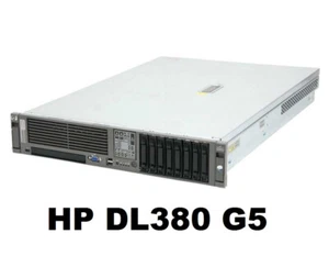 HP Proliant DL380 G5 2 x 2.33GHz Quad-Core E5410 / 32GB / 2 x 300GB 10K SAS HDD - Picture 1 of 1