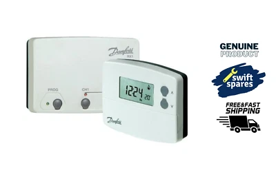 Danfoss TP5000Si-RF+RX1 Wireless Programmable Thermostat & Receiver 087N791400 - Image 1 of 2