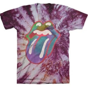 The Rolling Stones Tongue Tie Dye T-Shirt - Picture 1 of 6