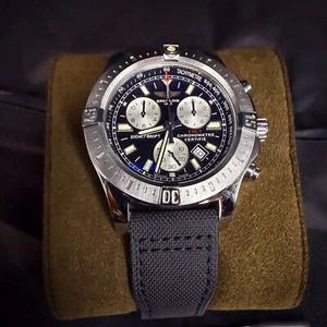 Breitling Colt Cronografo A7338811/BD43 Acciaio Nero 43mm Super Quarzo - Foto 1 di 15