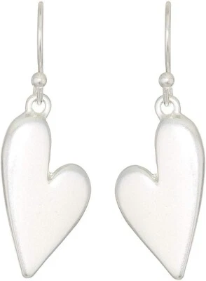 DEVER INCL. NOVO Brincos Vintage de Prata com Gota de Coração Lucky Brand - Imagem 1 de 4