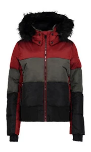 LUHTA EKHOLM - Damen Winterjacke Skijacke im Bomber Style in rot schwarz grau - Bild 1 von 2