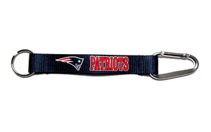 New England Patriots NFL Football Key Chain With Belt Clip Bag Clip - Picture 1 of 2