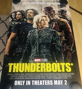 THUNDERBOLTS Original Double Sided DS 27x40 Movie Poster Final Marvel Avengers - Picture 1 of 1