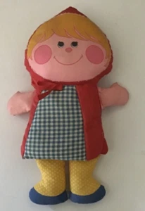 Vintage 1973 Playskool Little Red Riding Hood Cloth 12" Doll Story Book Washable - Picture 1 of 5