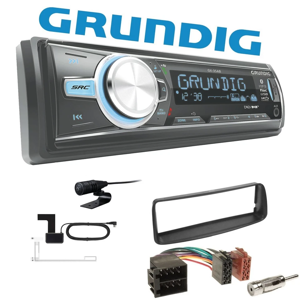 Grundig 1 DIN Autoradio Bluetooth DAB USB AUX für Peugeot 206 206CC 1998-2007