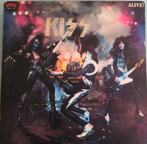 KISS Alive Japan pressing 12'' vinyl 2 x Lp MINT 1975 KISS ARMY