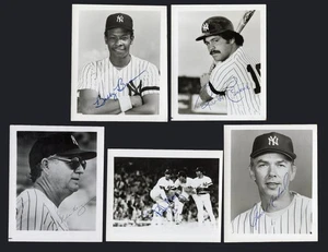 1981 New York Yankees Team Issue 4x5 Photo Cards Rare: 1 Per Letter World Series - Picture 1 of 4