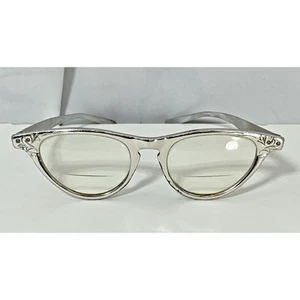 Occhiali da vista anni 50 60 argento catto vista vittoria incisi vintage - Foto 1 di 12