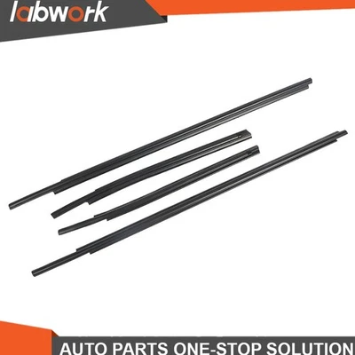 Moldura de cinturón de puerta de laboratorio para Toyota Tundra 2007-19 2020 doble cabina Foto 1 de 4