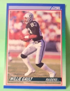 1990 Score - Willie Gault #37 - Oakland Raiders  - Picture 1 of 2