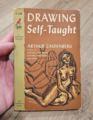 Drawing Self-Taught Arthur Zaidenberg Cardinal Edition Vintage 1st Print 1954 - Image 1 of 4