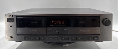 JVC TD-W207 Stereo Double Cassette Deck Player/Recorder - Tested!! - EB-19328 - Image 1 of 4