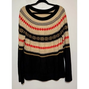 Talbots Fair Isle Wool-Blend Cottagecore Sweater Size XL Old Money Cabincore - Picture 1 of 5