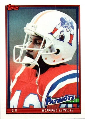 1991 Topps Ronnie Lippett New England Patriots #622 - Image 1 of 2