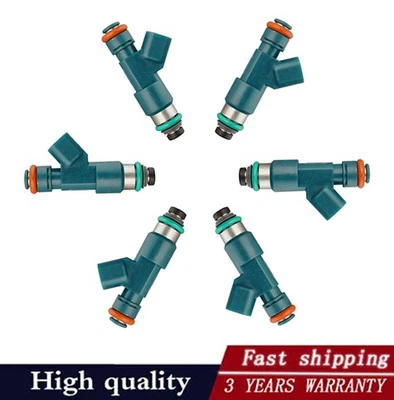 6Pcs Fuel Injector 307775010 For 2007-2014 Volvo S80 2008-2010 Volvo V7 3.2L L6 - Image 1 of 4