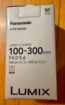 PANASONIC LUMIX 100-300mm G VARIO 4-5.6 MEGA O.I.S LENS H-FS100300 - Image 1 of 4