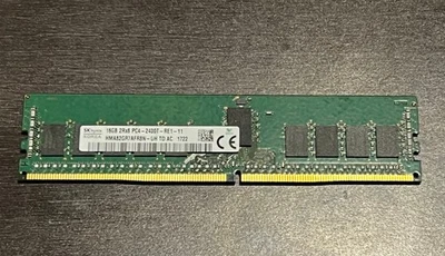 SKHynix 16GB 2Rx8 PC4-2400T-RE1-11 DOBLE RANGO RAM Servidor HMA82GR7AFR8N-UH Foto 1 de 2