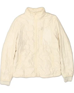 J. CREW Womens Padded Jacket UK 10 Small Off White Nylon GJ08 - Picture 1 of 3