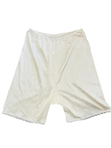 Comfort Choice Damen Slip Gr. Large Nylon Beige Lang Vintage Mid Thigh Slip - Bild 1 von 5